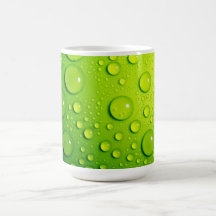 Gotas de lluvia tazas de café