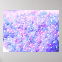 Gotas en colores pastel minúsculas posters