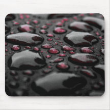 Gotas púrpuras del agua tapetes de ratones