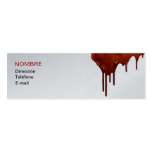 Gothic business card tarjetas de visita