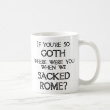 Góticos y vándalos tazas de café