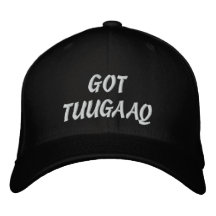GOTTUUGAAQ, marfil, colmillo Gorras Bordadas
