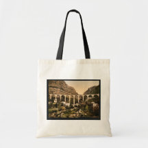 Gourdon, garganta del lobo, el puente, Grasse, fra Bolsas Lienzo