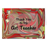 Gracias a mi profesor de arte tarjetón