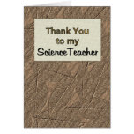 Gracias a mi profesor de ciencias tarjeton