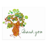 Gracias árbol postal