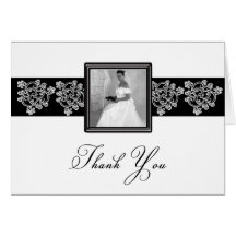 Gracias - boda - nupcial le agradecen tarjeta