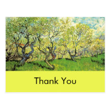 Gracias cardar, Vincent van Gogh, huerta en Blosso Postales