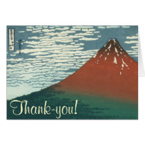 Gracias el monte Fuji tarjetas