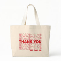 Gracias empaquetar el diseño - rojo bolsas