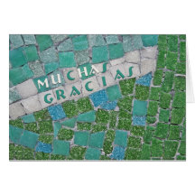 Gracias en español tarjetas