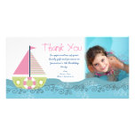 Gracias fiesta de cumpleaños del barco de vela Pho Tarjeta Fotográfica