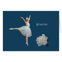 Gracias, Gracias, español, tarjeta de la bailarina
