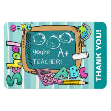 Gracias imán del regalo del día de Teacher.Teacher