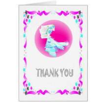 Gracias - las invitaciones y los guantes tarjetas