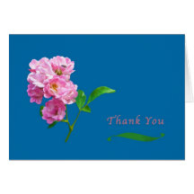 Gracias, los rosas rosados del jardín y el escarab felicitación