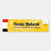 Gracias Mubarak Etiqueta De Parachoque
