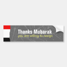 Gracias Mubarak Etiqueta De Parachoque