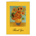 gracias observar los girasoles de Vincent van Gogh Tarjetón