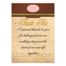 Gracias - paisaje fijo invitación personalizada