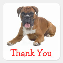 Gracias pegatina del saludo del perro de perrito d