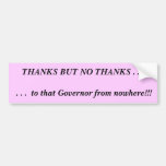 GRACIAS PERO NINGUNAS GRACIAS…… a ese Gover… Etiqueta De Parachoque