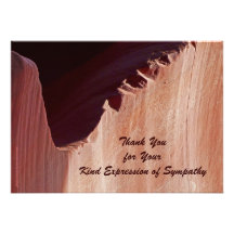Gracias por barranco de la condolencia Crosscut Anuncios