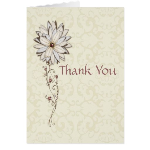 Gracias por regalos con diseño floral elegante felicitaciones
