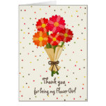 Gracias ramo del florista de flores tarjeton