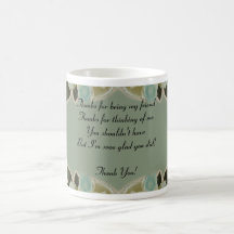Gracias regalo - taza - vintage