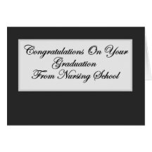 Graduación de la escuela de enfermería tarjeton
