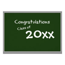 Graduación de la pizarra comunicados personalizados