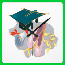 Graduación del ballet reloj de pared