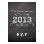 Graduación del estilo de la pizarra de la pizarra invitacion personalizada