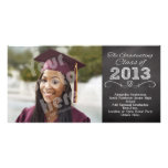 Graduación del estilo de la pizarra de la pizarra tarjeta con foto personalizada