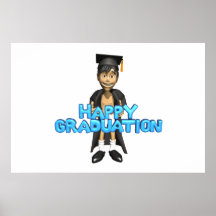 Graduación feliz impresiones