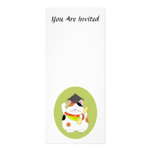 Graduación Maneki Neko Invitaciones Personalizada