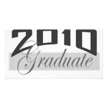 Graduado 2010 tarjeta con foto personalizada