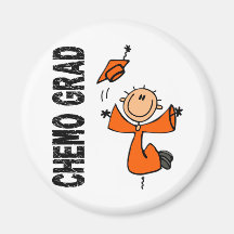 GRADUADO anaranjado 1 (cáncer de CHEMO del riñón) Imán