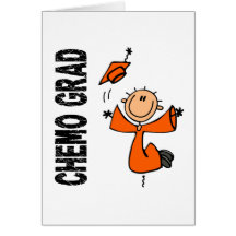 GRADUADO anaranjado 1 (leucemia) de CHEMO Felicitacion