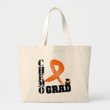 Graduado anaranjado de Chemo de la cinta del cánce Bolsas