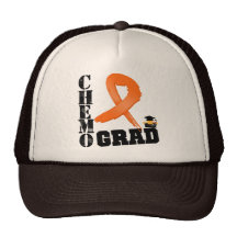 Graduado anaranjado de Chemo de la cinta del cánce Gorra