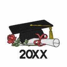 Graduado color de rosa y del diploma sudadera con serigrafia
