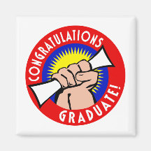 Graduado de la enhorabuena iman para frigorífico