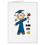 Graduado del muchacho felicitación