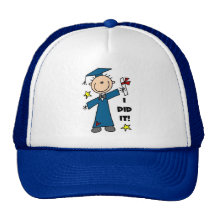 Graduado del muchacho gorras de camionero