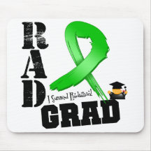 Graduado del RAD del cáncer del riñón (cinta verde Tapetes De Ratón
