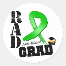 Graduado del RAD del cáncer del riñón (cinta verde Pegatina