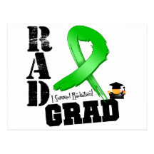 Graduado del RAD del cáncer del riñón (cinta verde Tarjetas Postales