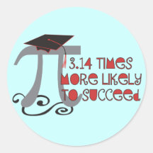 Graduado divertido del mayor de la matemáticas pi etiqueta